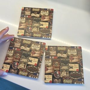 ⭐️🌴Wine Themed Coasters (3)